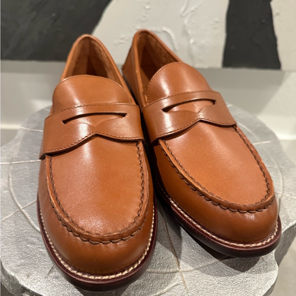Ralph Lauren Men’s Classic Brown Leather Loafers size 10